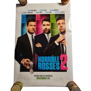 Horrible Bosses 2 2014 Promo Movie Poster 27x40 Jason Bateman, Jason Sudeikis